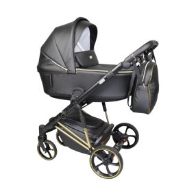   Sojan SIBEX EXTRA Kinderwagen 3in1 - Schwarz (schwarz-gold rahmen)