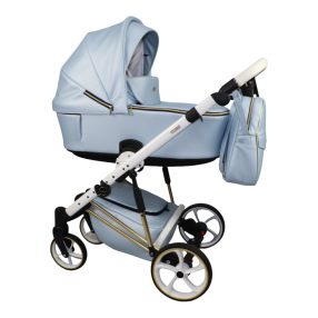   Sojan SIBEX EXTRA Kinderwagen 3in1 - Hellblau (weißrahmen weißRad)