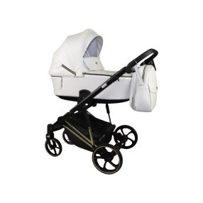   Sojan SIBEX EXTRA Kinderwagen 3in1 - Weiß ( schwarz-gold rahmen)