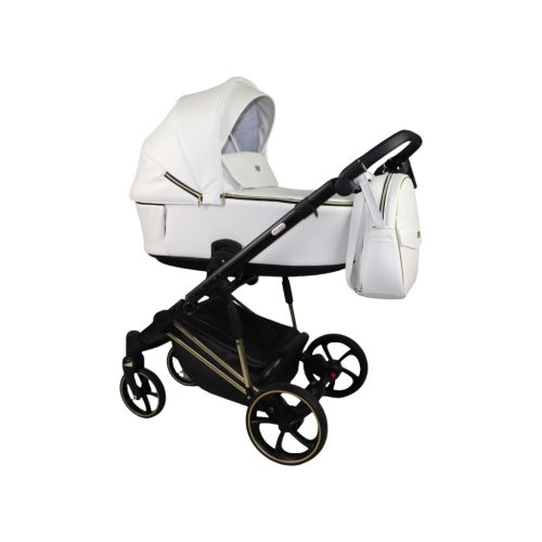 Sojan SIBEX EXTRA Kinderwagen 3in1 - Weiß ( schwarz-gold rahmen)