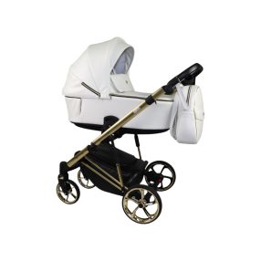 Sojan SIBEX EXTRA Kinderwagen 3in1 - Weiß ( goldrahmen)