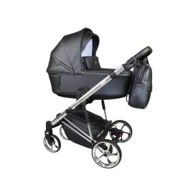   Sojan SIBEX EXTRA Kinderwagen 3in1 - Schwarz (silberner Rahmen)