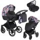 Kunert TALISMAN 3in1 Multifunktionskinderwagen - Schwarz/Blume