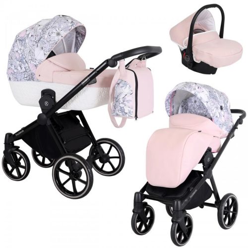 Kunert TALISMAN 3in1 Multifunktionskinderwagen - Rosa/Blume