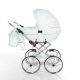 Junama Bon Bon Mini-Kinderwagen - Weiß/Silber