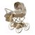 Junama Dolce Mini-Kinderwagen - Gold