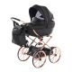 Junama Dolce Mini Kinderwagen - Schwarz (bronzefarbener Rahmen)
