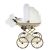 Junama Hand Craft Glitter Mini Kinderwagen - Creme/Arany