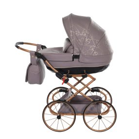 Junama Heart Classic Mini-Kinderwagen - Lila/Mint 