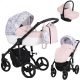 Kunert TIARO 3in1 multifunktionaler Kinderwagen - Pink/floral (schwarzes Gestell)