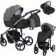 Kunert TIARO Premium 3in1 Multifunktionskinderwagen - Schwarz/Graphit (graphitfarbenes Gestell)