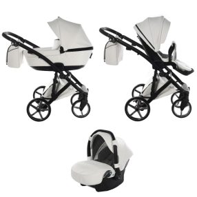   Tako Laret Imperial New ECO Leder 3in1 Multifunktions-Kinderwagen - Weiß