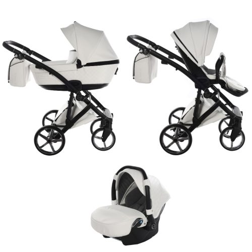 Tako Laret Imperial New ECO Leder 3in1 Multifunktions-Kinderwagen - Weiß
