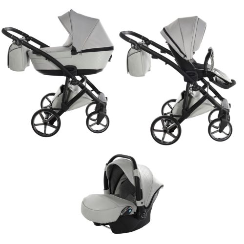 Tako Laret Imperial New ECO-Leder 3in1 Multifunktions-Kinderwagen - Grau