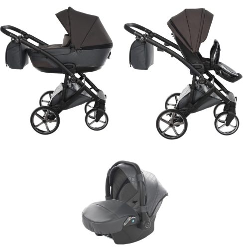 Tako Laret Imperial New ECO-Leder 3in1 Multifunktions-Kinderwagen - Graphit