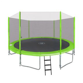   Trampolina ogrodowa SkyRamiz 366cm 12FT dla dzieci Zielony + Akcesoria