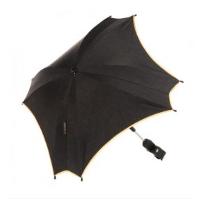 Junama Sonnenschirm - Schwarz - mit Goldverzierung