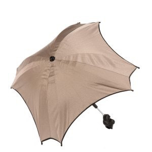 Sonnenschirm Junama - Beige - schwarzer Rand