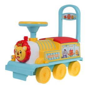   Interaktywny Jeździk Lokomotywa Lion dla dzieci 3+ Dźwięki + Światła + Schowek