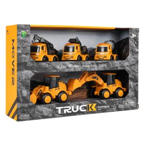 Zestaw Pięciu Pojazdów Budowlanych