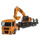 Pojazdy budowlane do skręcania dla dzieci 3+ Ciężarówka + koparka + wiertarko-wkrętarka 185 el.