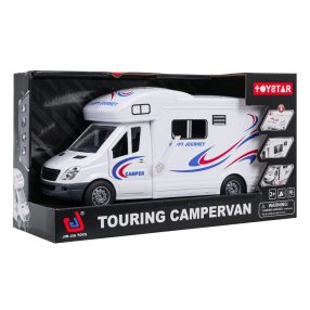 Biały Kamper Funkcją Świateł i Dźwięku