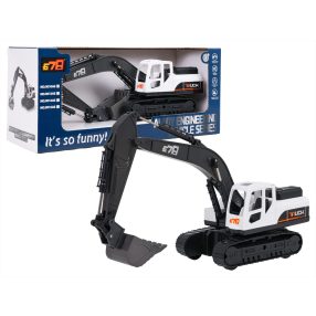 Metalowa Koparka Biała