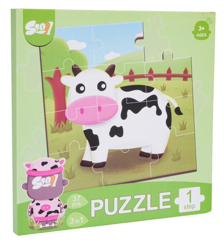 Magnetyczne Puzzle Zwierzęta + Książeczka