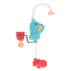   Prysznic Słonik Zabawka do kąpieli dla dzieci 18m+ Kubek z dziurkami + Obrotowe kółko + Obrotowy kran
