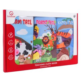 Zestaw Trzech Książeczek Sensorycznych Dla Najmłodszych