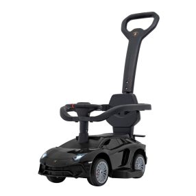   Lamborghini Aventador SV elektrisches Babyauto, Babytaxi mit Rollstuhl - Schwarz