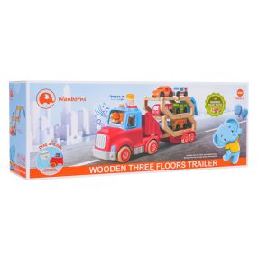 Drewniana Laweta + Autka