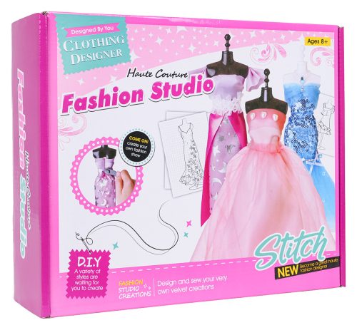 Zestaw Małej Projektantki, Kolorowe Materiały + Akcesoria