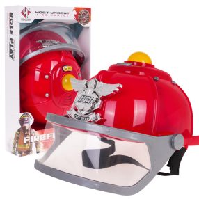   Interaktywny Kask Strażaka dla dzieci 3+ Dźwięki Syren + Światełka + Regulowany obwód