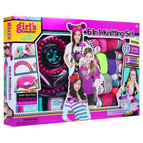   Zestaw do szydełkowania dla dzieci 6+ Kreatywna zabawka Włóczka + Akcesoria 6 projektów
