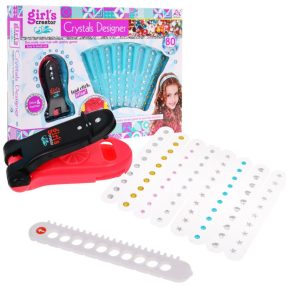  Zestaw do naklejania kryształków dla dzieci 6+ Kreatywna zabawka do włosów paznokci