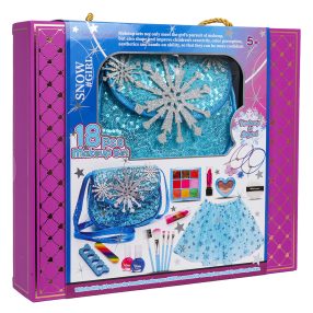 Zestaw do Makijażu + Sukienka Lodowa Niebieska