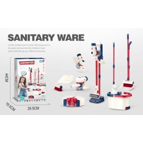   Zestaw do sprzątania 6w1 dla dzieci 3+ Interaktywne AGD odkurzacz robot mop miotła szufelki