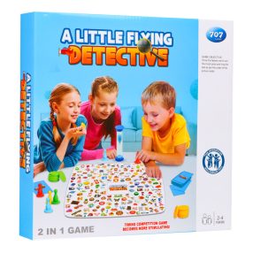  Zestaw gier planszowych 2w1 "Chińczyk na lotnisku" + "Detektyw" dla dzieci 4+
