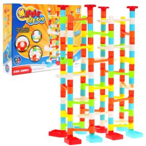   Tor wyścigowy na Kulki dla dzieci 3+ Samodzielne budowanie + Wiele wariantów + 176 el.