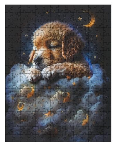 Zestaw Puzzli 300el. Piesek w Chmurach