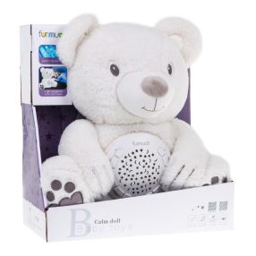   Miś uspokajacz 3w1 Projektor Pozytywka Przytulanka dla niemowląt Zabawka sensoryczna