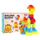 Zestaw klocków konstrukcyjnych dla dzieci 68 el. zwierzątka ZOO + naklejki