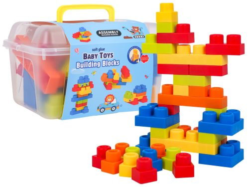 Zestaw Miękkich Klocków 32el. + Walizka