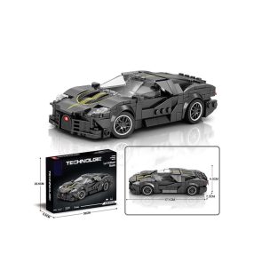 Zestaw Klocków Auto Sportowe Szare 339el.