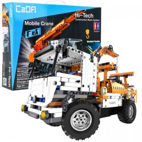   Klocki techniczne CaDA 838 el. Zdalnie sterowany Dźwig + Wciągarka 2w1 dla dzieci 6+