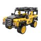 Klocki techniczne CaDA 389 el. Żółta terenówka z napędem Pull-back dla dzieci 6+