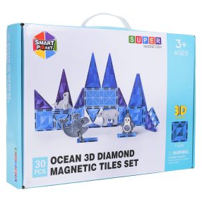 Zestaw Klocków Magnetycznych ICE SNOW 30el.