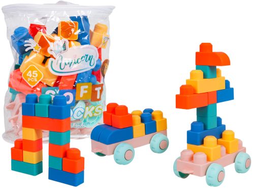 Zestaw Miękkich Klocków 45el.