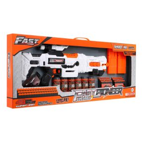   Duży karabin dla dzieci 8+ Akcesoria + 48 miękkich pocisków Zabawkowa broń Fast Pioneer